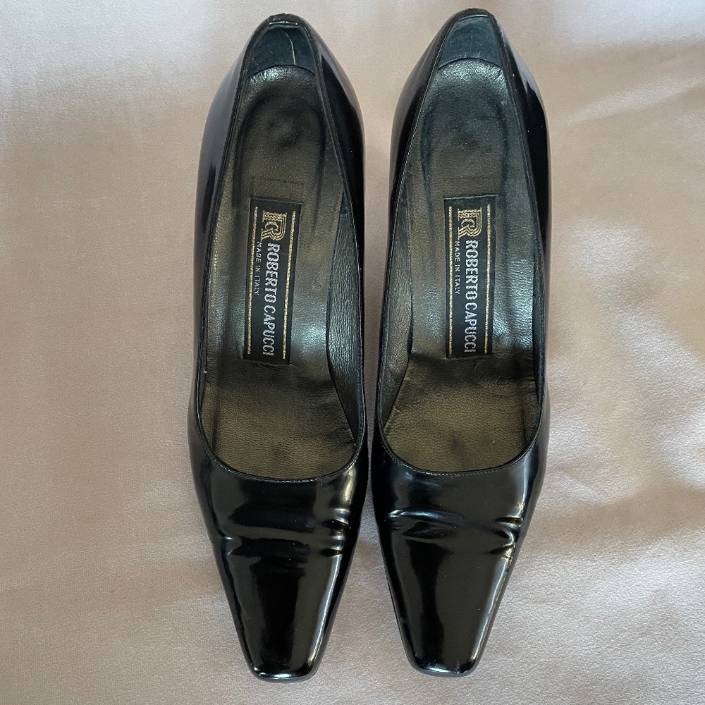 HIGH HEEL Roberto Capucci/ Italian patent Leather | Size 8.5 | 3” Heel
